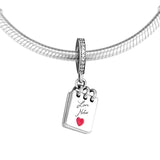 925 Silver Love Notes Charms For Bracelets