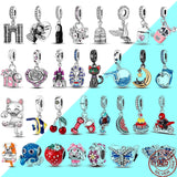 925 Silver Beads Bracelet DIY Accessories Pendant Charms Gift