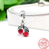 925 Sterling Pink Heart Air Balloon Charm for Bracelet & Necklace