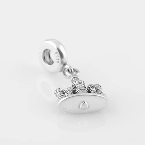 925 Silver Charms Beads Basil's Cathedral Dangle for Bracelets