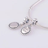 925 Silver Love Grandmother Pendant European Charms