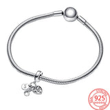 925 Silver Family Tree Flower Charm Pendant