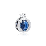 925 Silver Crown O Charm for Bracelets DIY Jewelry Making