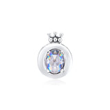925 Silver Crown O Charm for European Bracelets