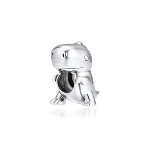 925 Silver Dino Dinosaur Charm for European Bracelets
