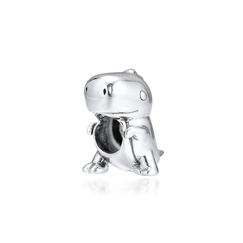 925 Silver Dino Dinosaur Charm for European Bracelets