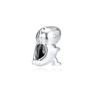 925 Silver Dino Dinosaur Charm for European Bracelets
