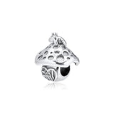 925 Silver Mushroom & Frog Charm for European Charms Bracelets DIY
