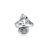 925 Silver Mushroom & Frog Charm for European Charms Bracelets DIY