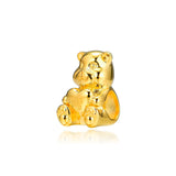 925 Silver Theodore Bear Charm for European Charms Bracelets