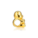 925 Silver Theodore Bear Charm for European Charms Bracelets