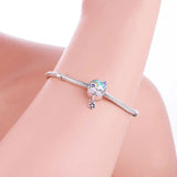 925 Silver Rainbow Enamel Flower Butterfly Bead for Pan Charm Bracelet