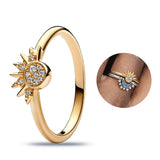925 Silver Crown CZ Ring for Women Engagement Pan Jewelry