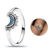 925 Silver Crown CZ Ring for Women Engagement Pan Jewelry