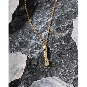 925 Silver Zircon Pendant Necklaces For Girls