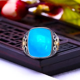 925 Sterling Silver Adjustable Ring Blank Base Setting for 14*18mm Cabochons