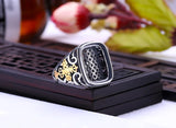 925 Sterling Silver Adjustable Ring Blank Base Setting for 14*18mm Cabochons