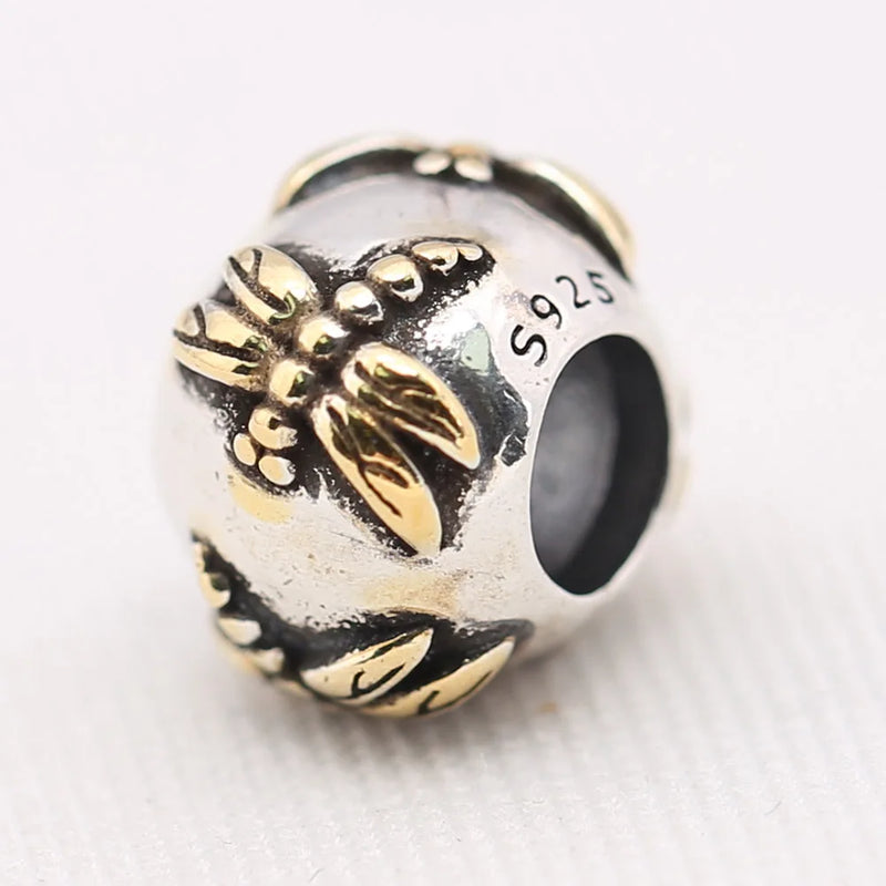 925 Silver Dragonfly Charm Bead for Bracelet