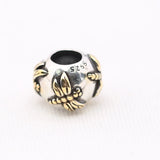 925 Silver Dragonfly Charm Bead for Bracelet