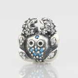 925 Silver Crab CZ Charm Bead for Bracelet