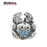 925 Silver Crab CZ Charm Bead for Bracelet