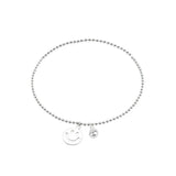 925 Silver Smiling Facial Anklet for Women