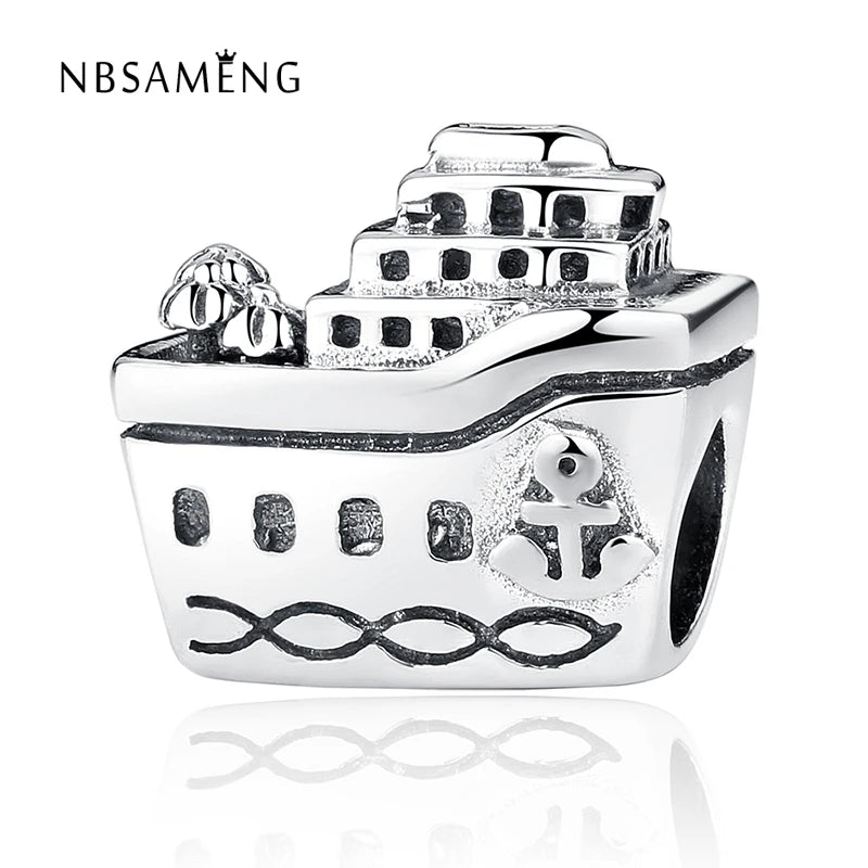 925 Silver Cruise Vintage Beads Bracelet Charm