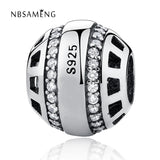 925 Silver Vintage Crystal Bead Charm for Bracelets