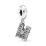 925 Silver Notre Dame de Paris Dangle Charm Bracelet Gift
