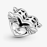 925 Silver Beads HEART & MUM Family Tree Charm