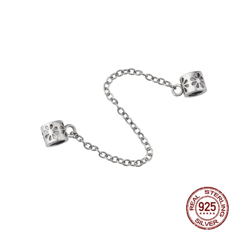 925 Silver Red Crystal Horse Bracelet Beads