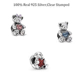 925 Silver Bear Rabbit Leaf Bracelet Beads for Jewelry DIY