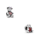 925 Silver Bear Rabbit Leaf Bracelet Beads for Jewelry DIY
