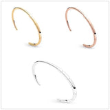925 Silver Rose I-D Bangle Bracelet for Women