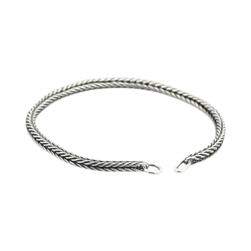 925 Silver Bracelet Fox Tail Beads Charms Necklace Chain