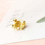 925 Silver Brooch 18K Plated Pug Dog Freshwater Pearl