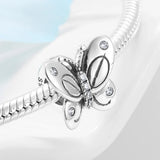925 Silver Butterfly Moon Ladybug CZ Stopper Beads for Bracelets