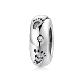 925 Silver Butterfly Moon Ladybug CZ Stopper Beads for Bracelets