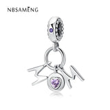 925 Silver MUM Charm Bead for Bracelets Mother's Gift