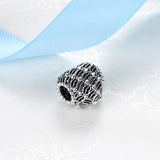 925 Silver Charm Heart Shape Love Beads for Bracelets DIY Jewelry