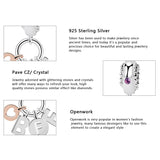 925 Sterling Silver Charm Bead Bracelet Forever Pendant Women DIY