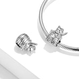 925 Silver Sweet Honey Bear Honeypot Beads for Bracelet