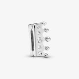 925 Silver Clear CZ Crown Clip Charm Beads Reflexions Bracelet