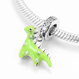 925 Silver Crystal Zircon Pendants Bead Charms for Bracelets