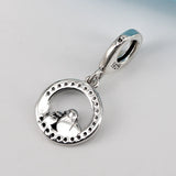925 Silver Bird Mother Love Dangle Charm Beads Fit Bracelets DIY Jewelry
