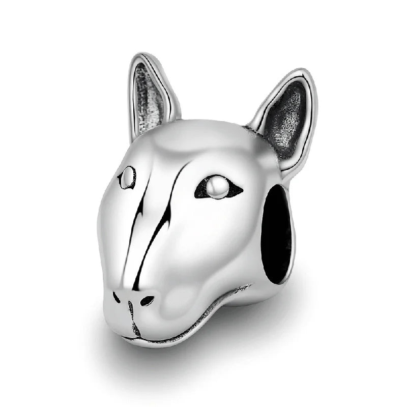 925 Silver Bulldog Charms Animal Collection for Bracelet