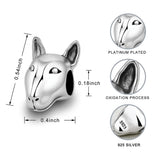 925 Silver Bulldog Charms Animal Collection for Bracelet