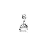 Sterling Silver Feather Dangle Beads for Jewelry Making