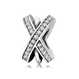 925 Silver Double Circle Zirconia Beads Bracelet