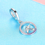925 Sterling Silver Dream Travel Charm Bead for Bracelet Pendant DIY Jewelry